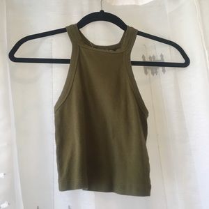 Forever 21 green crop top